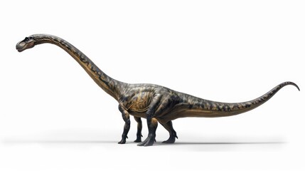 Obraz premium Mamenchisaurus, a Giant Herbivore from the Jurassic Period
