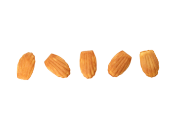 PNG, Madeleine cakes, isolated on white background