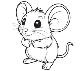 Mouse silhouette vector, Mouse and cheese, Mouse animal