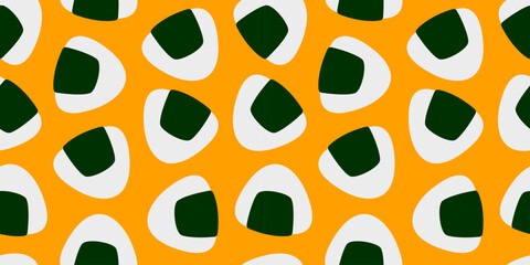 onigiri pattern background. Japanese food seamless pattern. onigiri rice balls illustration. Onigiri Japanese Food Pattern background. Japanese rice balls seamless pattern background.