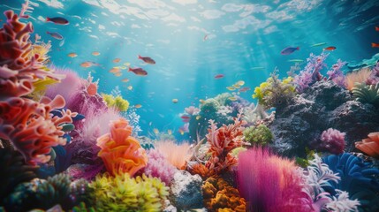 Fototapeta premium Vibrant Coral Reef Underwater