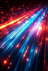 青と赤のスピードラインのダイナミックな背景