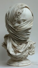 Blindfolded Marble Sculpture: A Classical Masterpiece