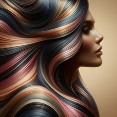 Threads of Radiance: Hair Texture as Abstract Light Strands