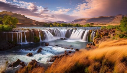 Fototapeta premium waterfall in the mountains