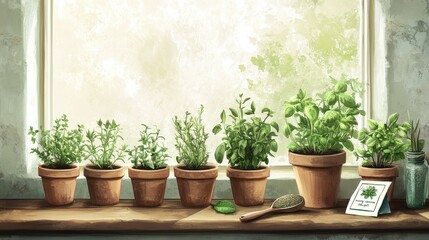 Herb Garden Indoors: Peaceful Culinary Escape