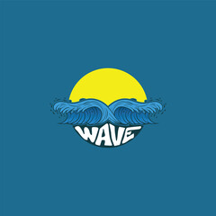 wave logo vector