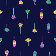 Collection of Duster Vector Seamless Pattern illustration Design