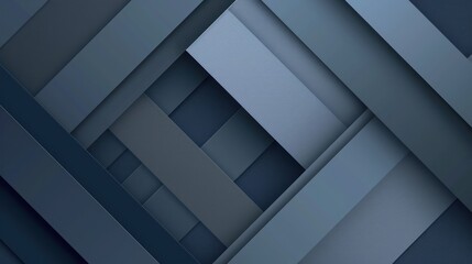 Fototapeta premium Abstract Geometric Design in Blue Tones