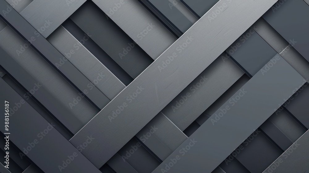 Poster Abstract Grey Geometric Design