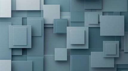 Abstract Geometric Pattern in Blue Tones