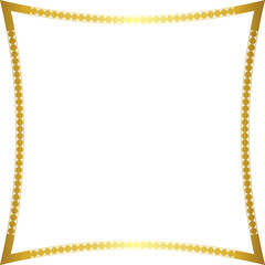 Square Vintage Frame round circular design artistic Gold picture frame luxury golden frame gold border vector royals framework decoration decorative element white background 