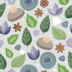 seamless pattern background with leaves, minimal , pastel color, natural pattern, floral pattern background, Vintage Botanical Blossom Pattern, Modern Botanical Design with Soft Colors