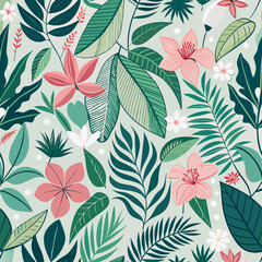 seamless pattern background with leaves, minimal , pastel color, natural pattern, floral pattern background, Vintage Botanical Blossom Pattern, Modern Botanical Design with Soft Colors