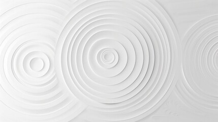 Obraz premium Abstract White Concentric Circles Pattern