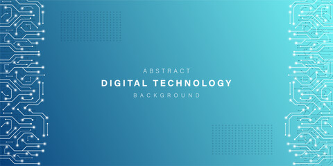 Blue abstract technology background. business technology communication. Hi tech digital connection. high tech. science. modern technology business concept. futuristic background. vector illustration