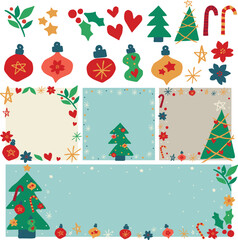 Cute holiday abstract, Christmas tree abstract,Christmas abstract elements