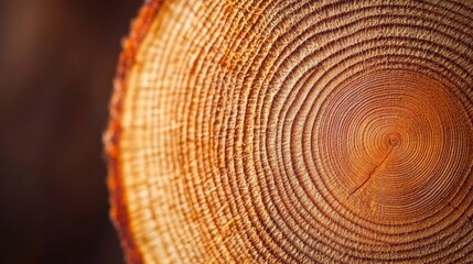 Fototapeta premium Close up textures of growth rings on tree trunk