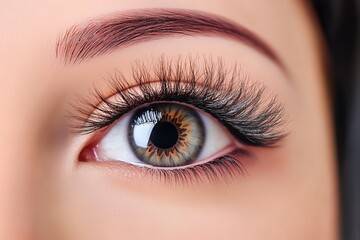 Obraz premium A set of false eyelashes and eyelash glue, ready for application in a beauty routine