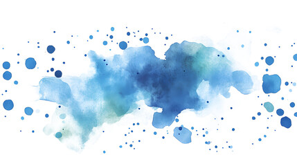 Exploring Watercolor Dotted Style in Modern Design on white and transparent background.