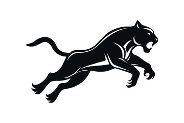 Tiger silhouette vector art illustration