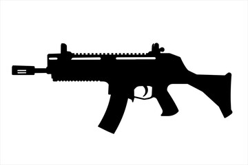 vector silhouette of a GRifle