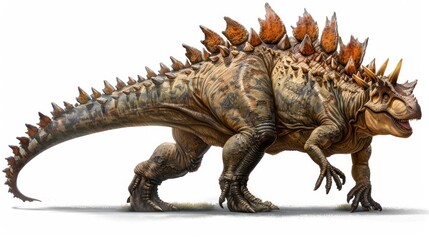Fototapeta premium Spiky Dinosaur Illustration