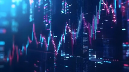 Digital data visualization, abstract background