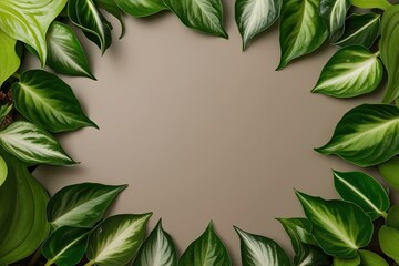 Naklejka premium Isolated Unique Oxalis Plant Leaves on Modern Background for Decorative Floral Display