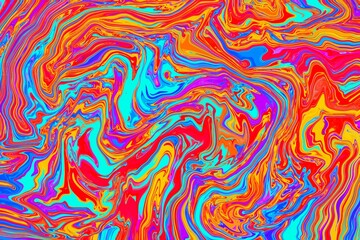 Obraz premium An abstract fluid art painting featuring swirling shades, creating a marble-like texture liquid gradient abstract background. Wallpaper