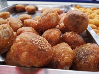 Thai street food, snacks, Fried food.