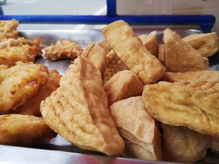 Thai street food, snacks, Fried food.