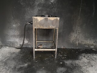Gas stoves, old gas stoves that burned to black. Used to teach basic firefighters.