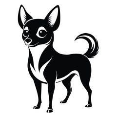 Charming Chihuahua Silhouette: Graceful and Petite
