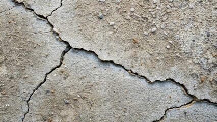 Obraz premium Close-up of weathered and cracked cement surface, old, cracked, weathered, worn, textured, gritty, rough, aged, damaged