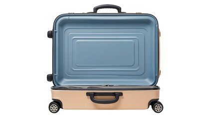 Open suitcase isolated on a transparent background. © Piyush Jain