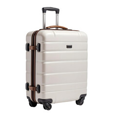 Travel suitcase isolated on a transparent background.