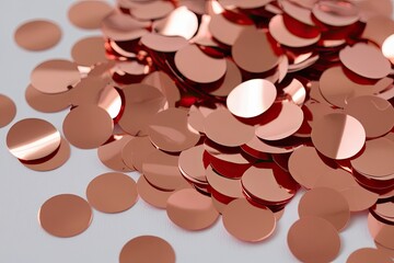 3D Rose Gold Confetti for Celebrations Events and Special Occasions