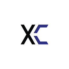 Letter X K techno geometric symbol simple logo vector