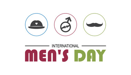 International Men's Day is observed every year on November.Holiday Awareness concept. background, placard, banner template Vector illustration design.