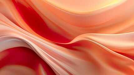 Naklejka premium Abstract soft waves Beautiful Abstract 3D Background with Smooth Silky Shapes soft forms ..
