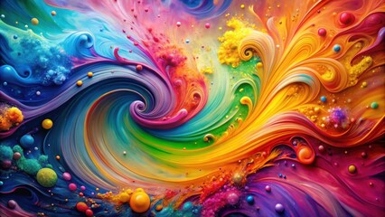 Abstract background with colorful swirls and splashes of paint , vibrant, abstract, paint, colorful, background, texture