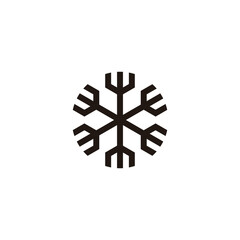 Obraz premium Abstract, tool geometric symbol simple logo vector