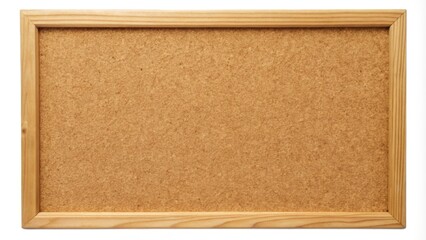 Brown cork board with wooden frame isolated, cork board, wood frame, isolated, office supply