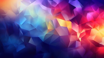 Abstract Polygonal Background with Vibrant Colors