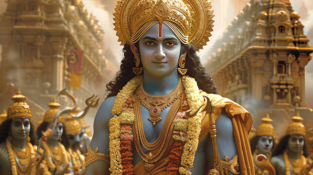 Bhagwan Ram in Ayodhya concept