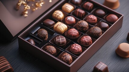 Decadent Chocolate Truffles in Elegant Gift Box