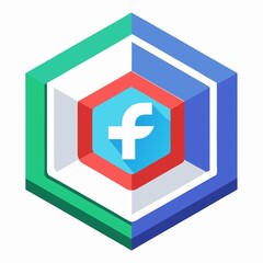 Obraz premium red cross on blue background