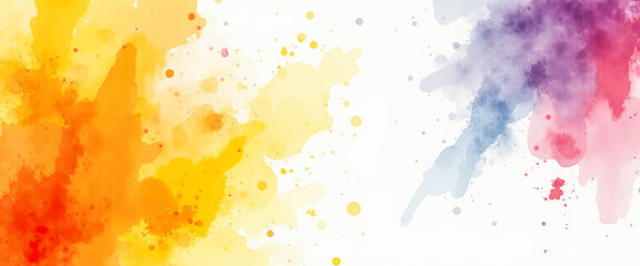 Fototapeta premium Abstract Watercolor Background with Bright Colors