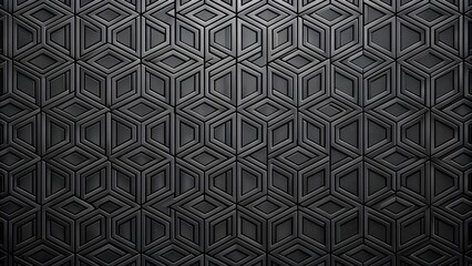 Stylish geometric black pattern on a minimalistic background, geometric, black, abstract, minimalist, simple, design